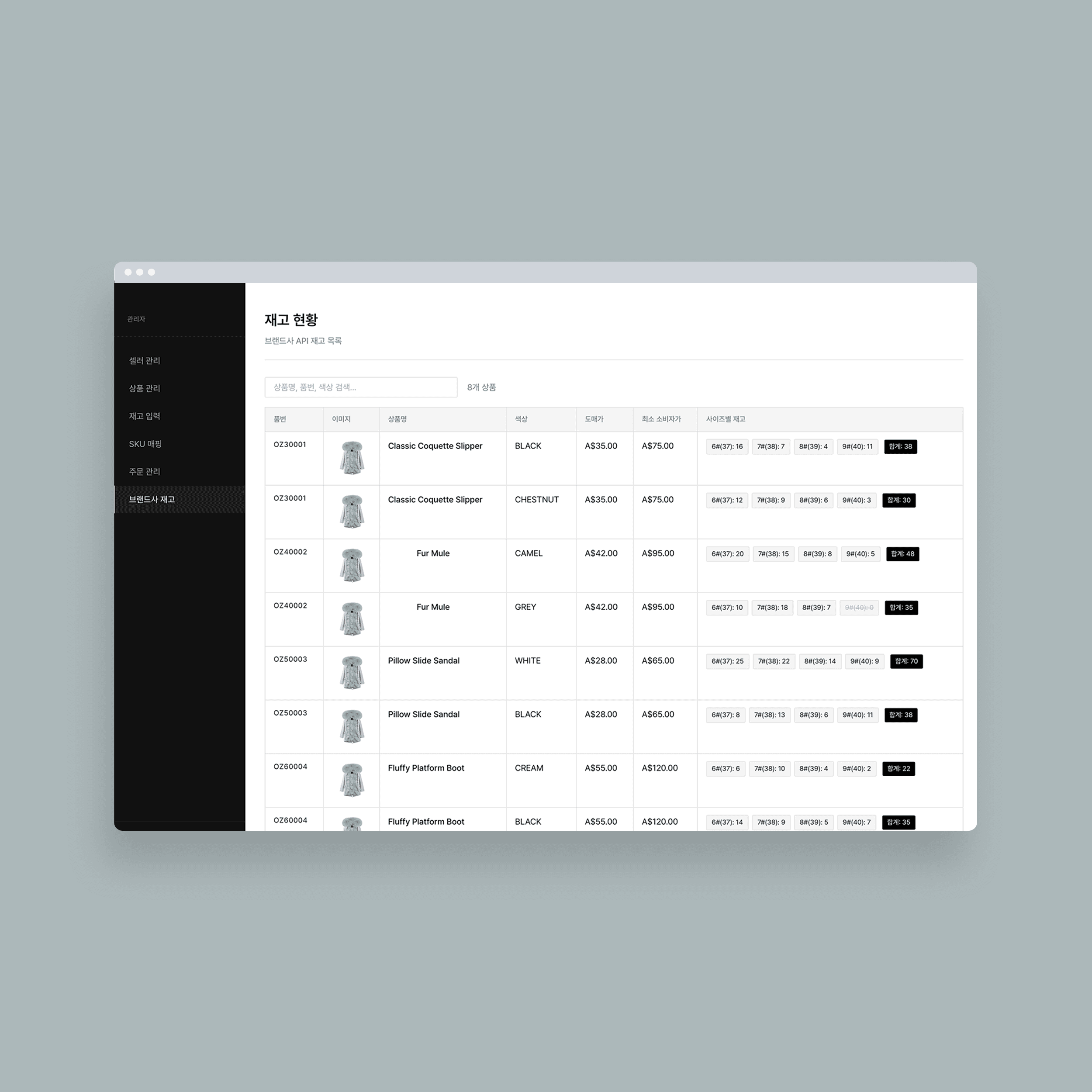 Inventory Management Clothing Commerce Platform - Brand Inventory Integration